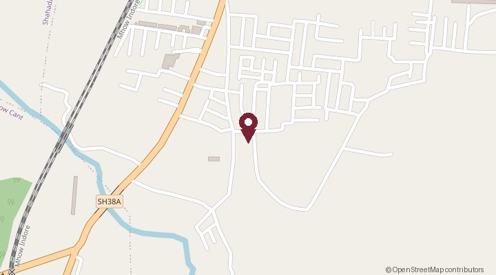 Map showing Siddhi Park, Mhow